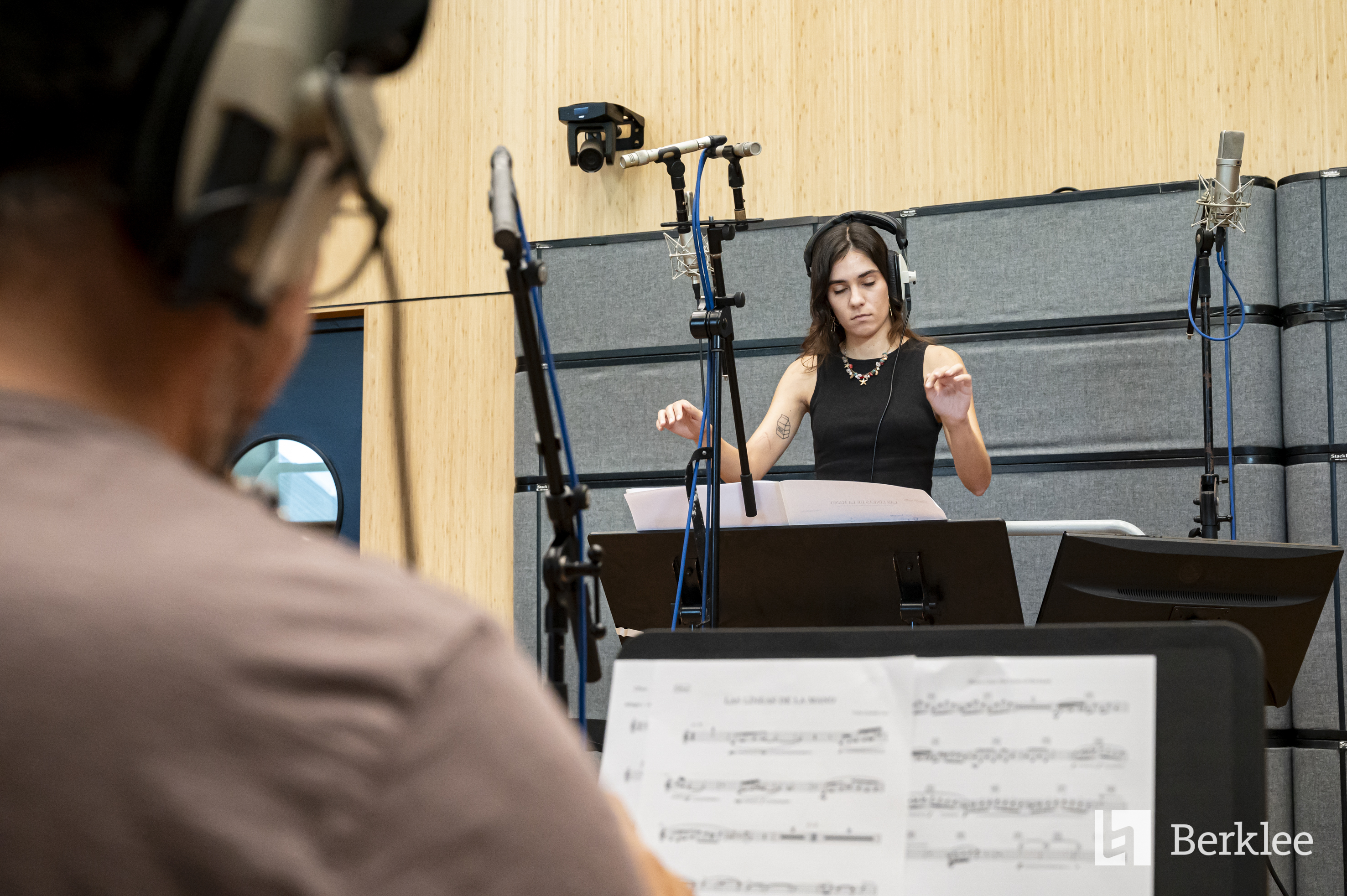 Sesión de grabación de Berklee Valencia, cuarteto de vientos